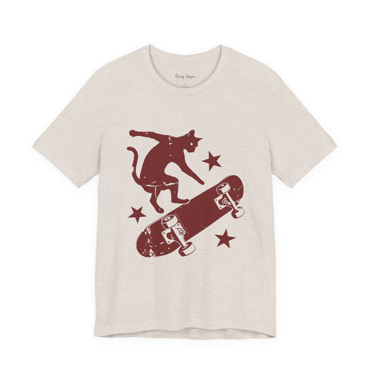 Skateboarding Cat