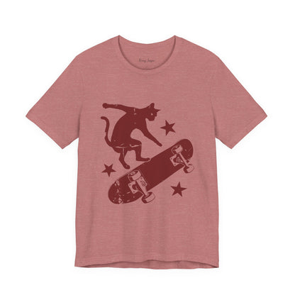 Skateboarding Cat