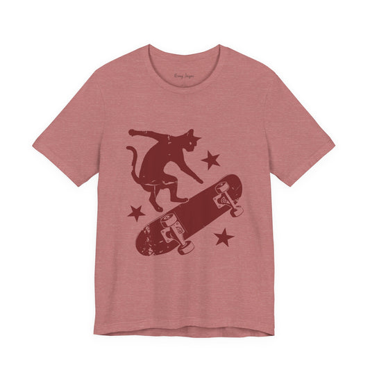 Skateboarding Cat
