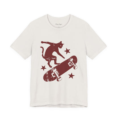 Skateboarding Cat