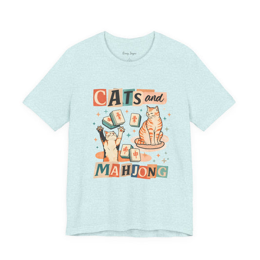 Cats and Mahjong Tee