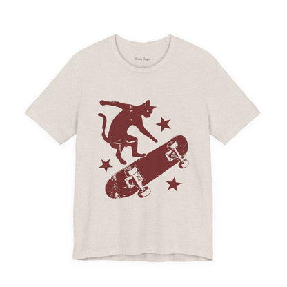 Skateboarding Cat