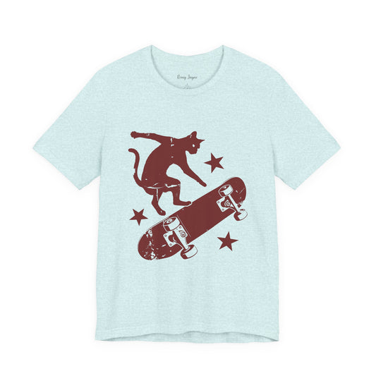 Skateboarding Cat