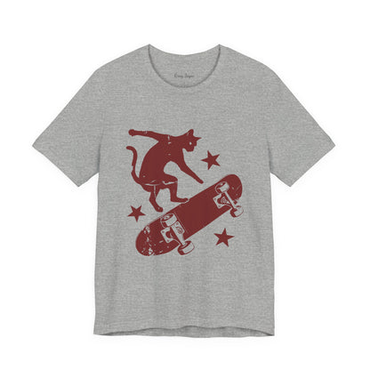 Skateboarding Cat
