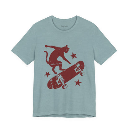 Skateboarding Cat